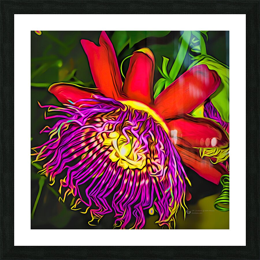 Electric Blossom Picture Frame Printing