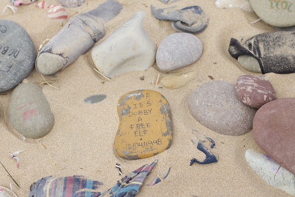 Dobby Harry potter stones left at grave Digital Download