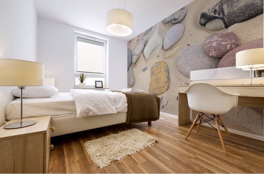 Dobby Harry potter stones left at grave Mural print