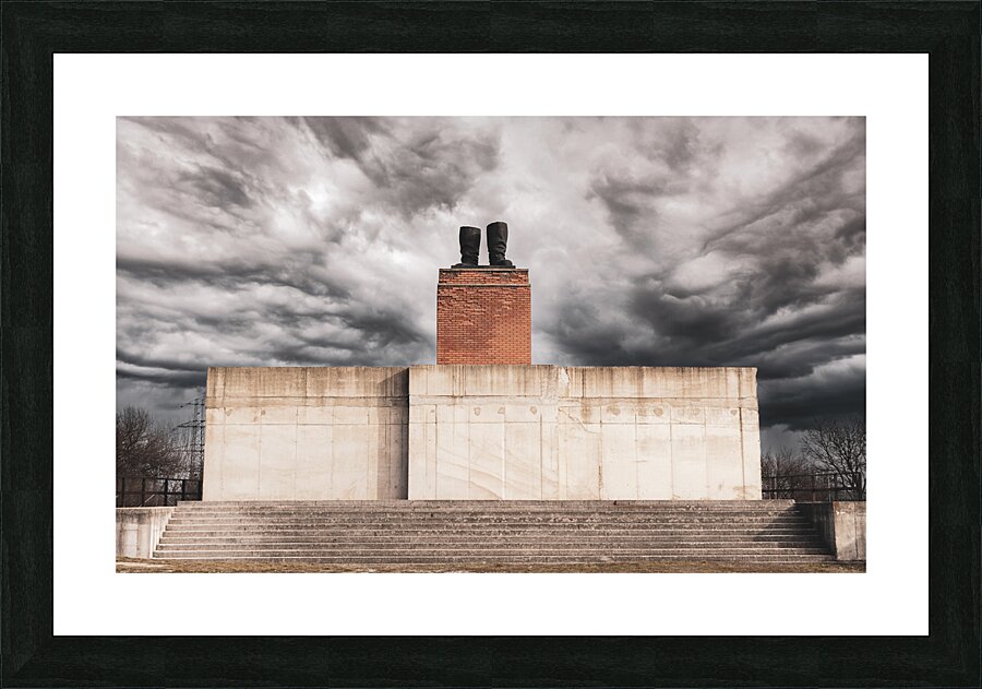 Stalin monument Picture Frame print