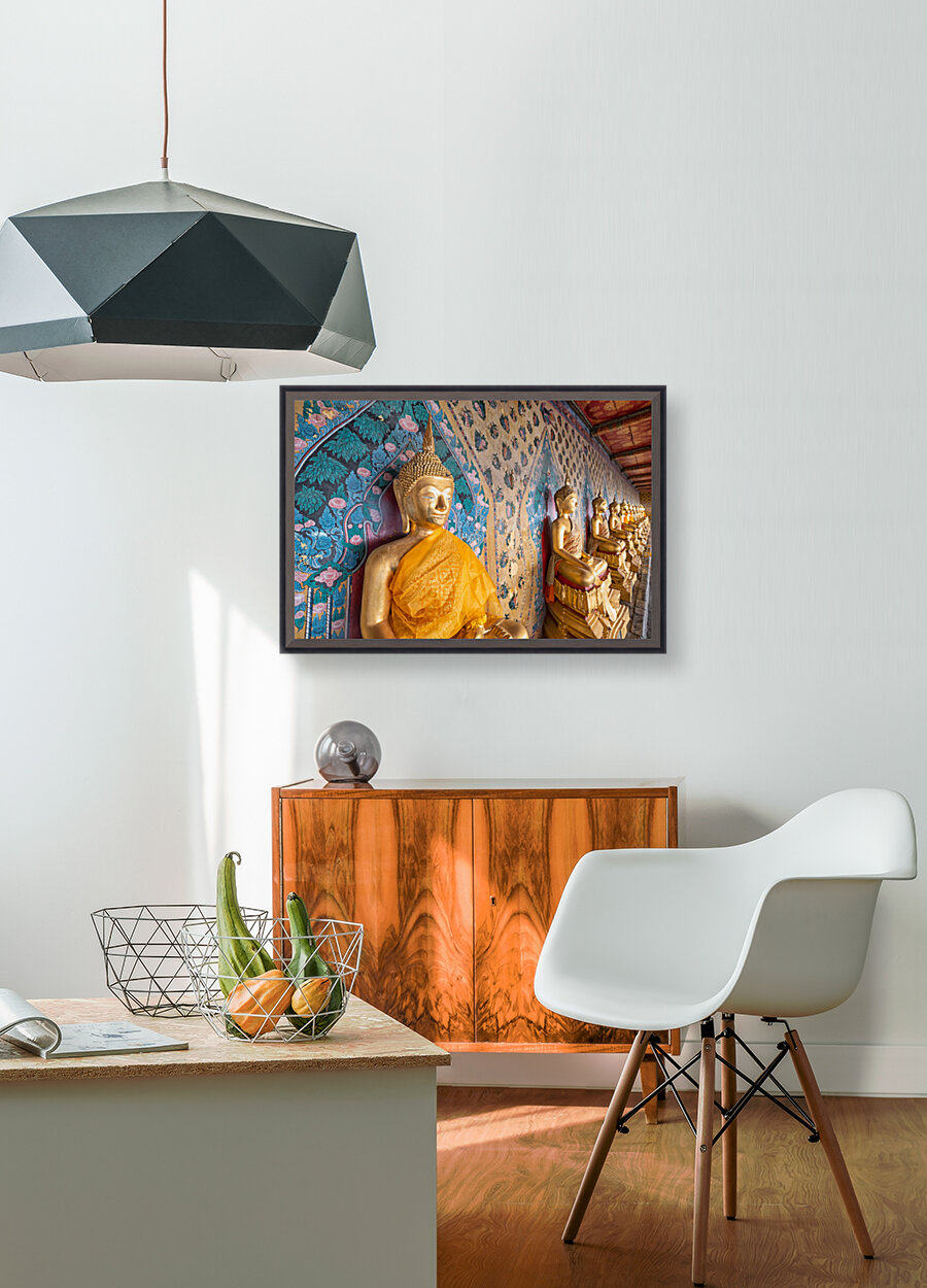 MULTIPLE GOLDEN BUDDHAS Reproduction