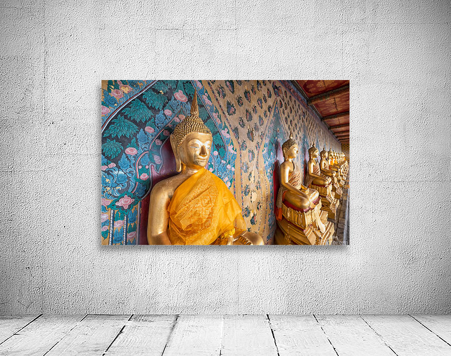 MULTIPLE GOLDEN BUDDHAS Wall Preview