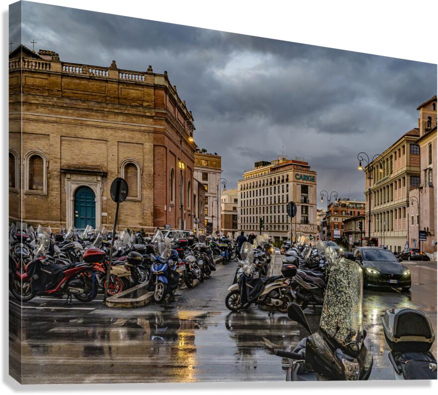 Evening Storm Rome Canvas Print