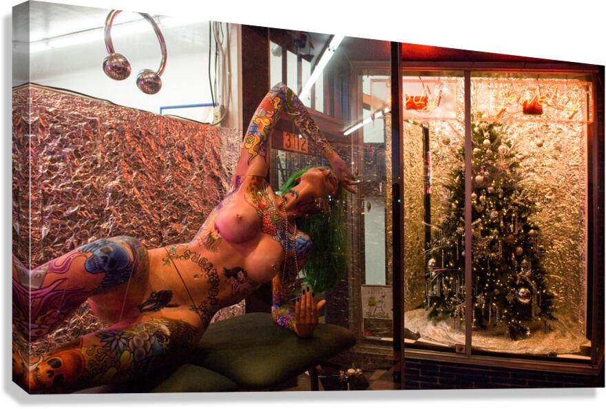 Tattoo Shop Route 66 Canvas Print