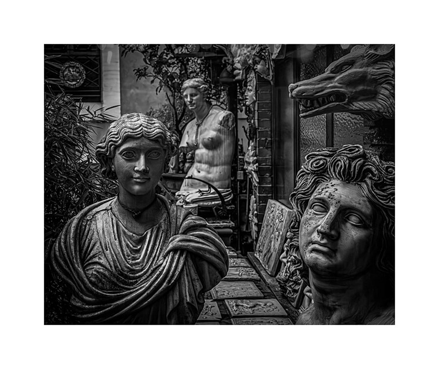 Statuary Studio Rome Picture Frame print