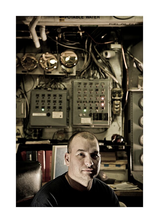 Engine Room Graveyard Watch Picture Frame print