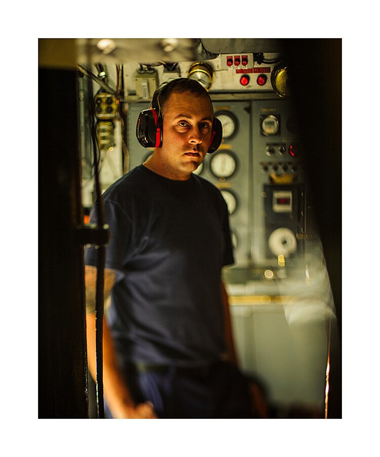 Engine Room USCG Eagle Picture Frame print