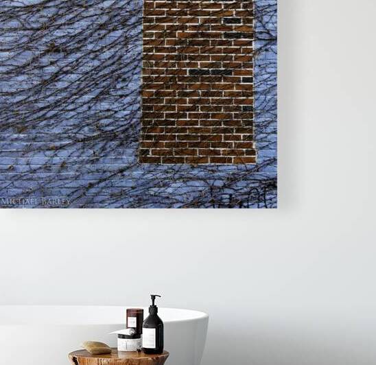 Brick & Blue Wall Conneticut Reproduction
