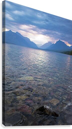 Sunrise Over Lake McDonald Canvas Print
