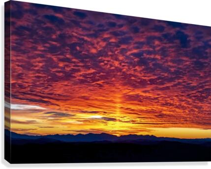 Sunset over Arizona  Canvas Print