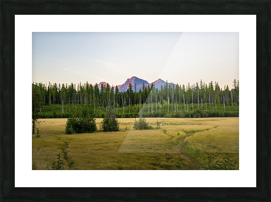 Red Glacier Picture Frame print
