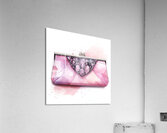 QGF 1023 – Fashion Illustration Pink Clutch Acrylic Print