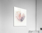 QLR 0025 – Lace Pink Petal Watercolor Heart Acrylic Print