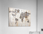 QMP 1007 – World Maps Continents Acrylic Print
