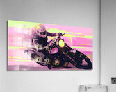 QPOP 006 – Chicks Love Bikes Pink Acrylic Print