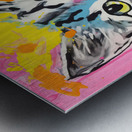 QAN 1069 – Bold Colorful Happy Cat Metal print