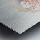 QLR 0025 – Lace Pink Petal Watercolor Heart Metal print