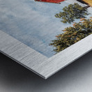 QMF 009 – Red Barn Beside Tree Beach City OH Un Metal print