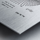 QVT 1064 – Vintage Patent Illustrations Slinky. Metal print