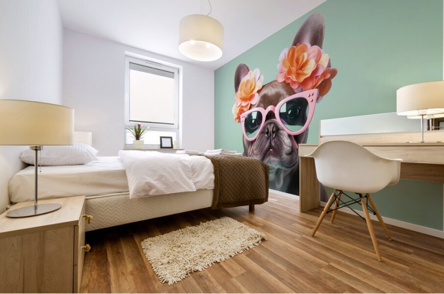 QAN 063 – Fashionable Frenchie Mural print