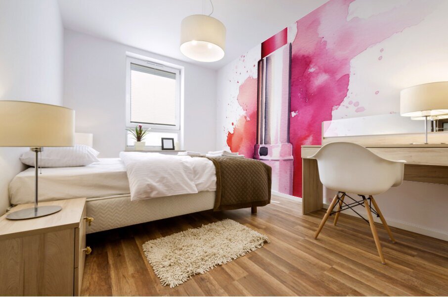 QGF 1036 – Fasion Watercolor Lipstick Mural print