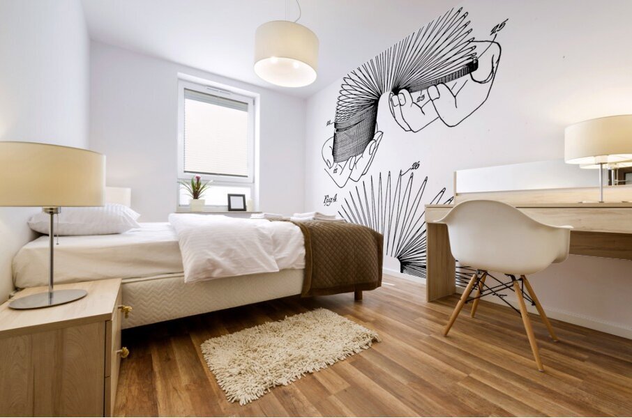 QVT 1064 – Vintage Patent Illustrations Slinky. Mural print