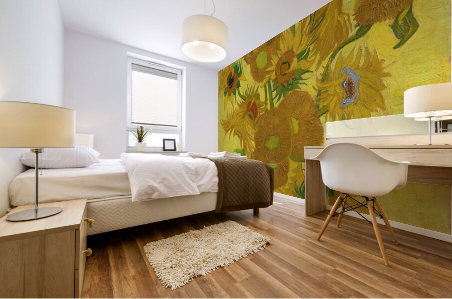 QCL 1201 – Sunflowers by Vincent Van Gogh Mural print