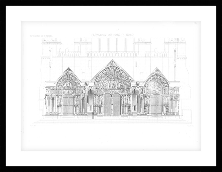 QVT 1125 – Vintage Monografie de la Cathedrale Picture Frame print