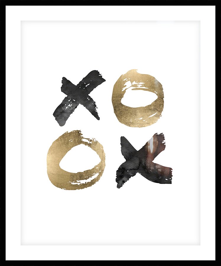 QGF 004 – xoxo gold Picture Frame print