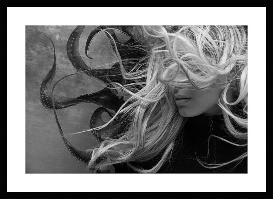 QGF 002 – Octopus Leg and Goldie Locks Picture Frame print