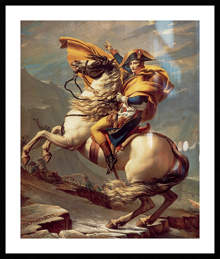 QCL 1031 – Napoleon crossing the Alps Picture Frame print