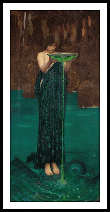 QCL 1028 – Circe Invidiosa John William Waterho Picture Frame print