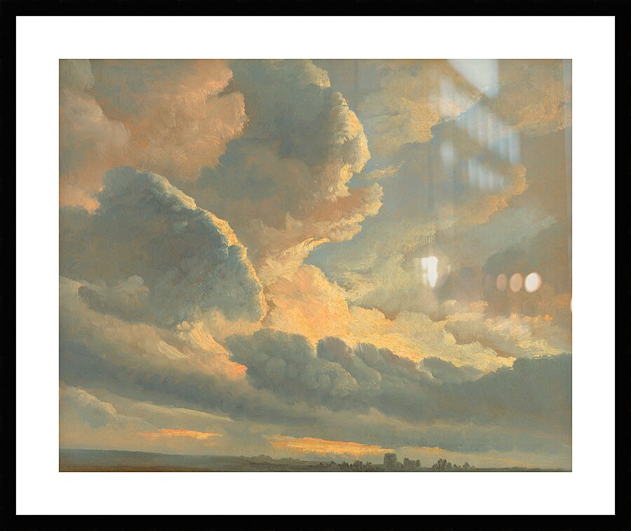QCL 1076 – Study of Clouds with a Sunset near R Picture Frame print