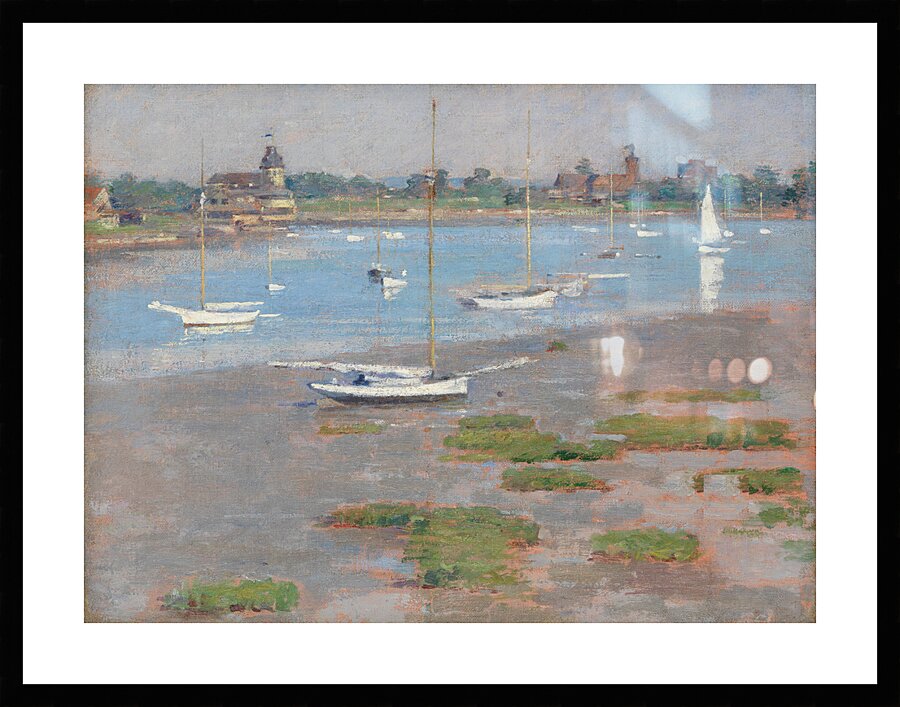 QCL 1092 – Low Tide Riverside Yacht Club 1894 b Picture Frame print
