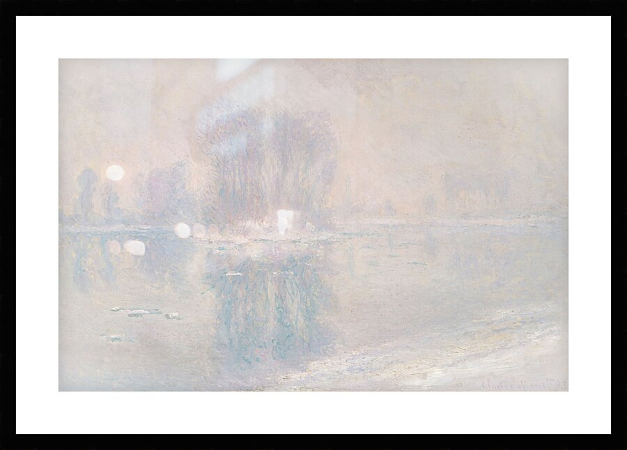QCL 1146 – Ice Floes by Claude Monet Picture Frame print