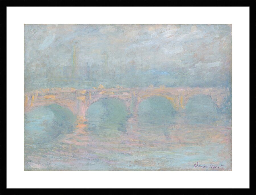 QCL 1140 – Waterloo Bridge London at Sunset by Picture Frame print