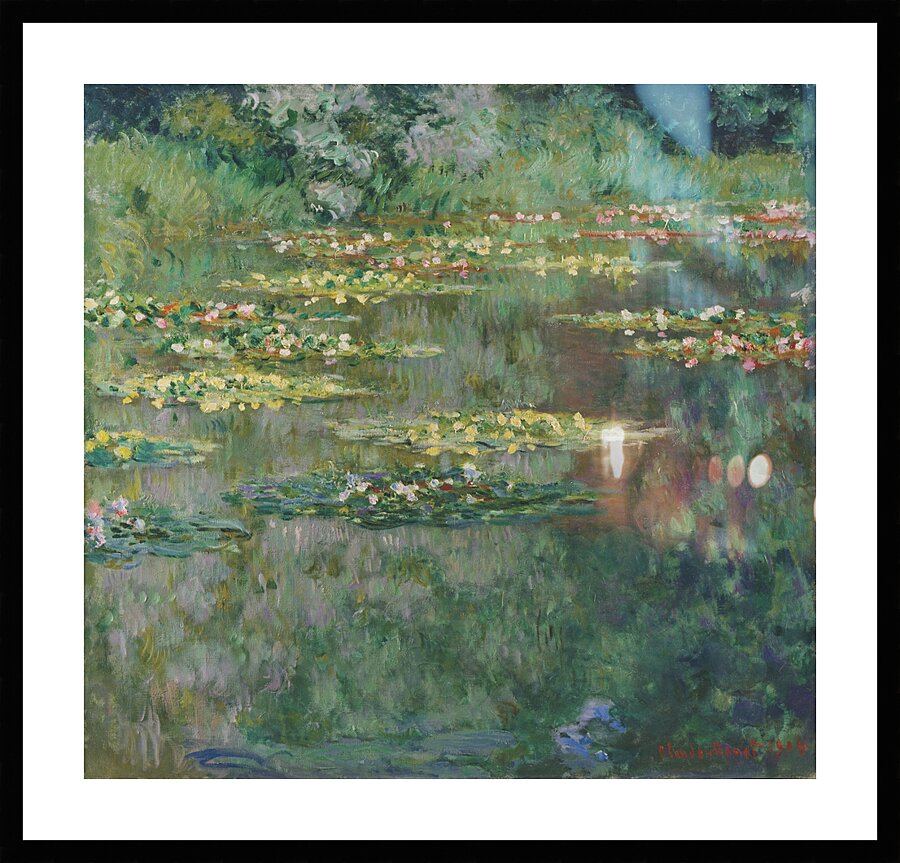 QCL 1163 – Le Bassin des Nympheas by Claude Mon Picture Frame print