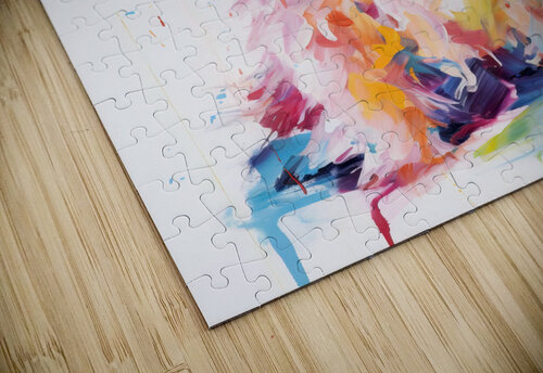 QAN 1059 – Happy Painted Maltese Puppy Bold Col Masterwork Reimagined puzzle