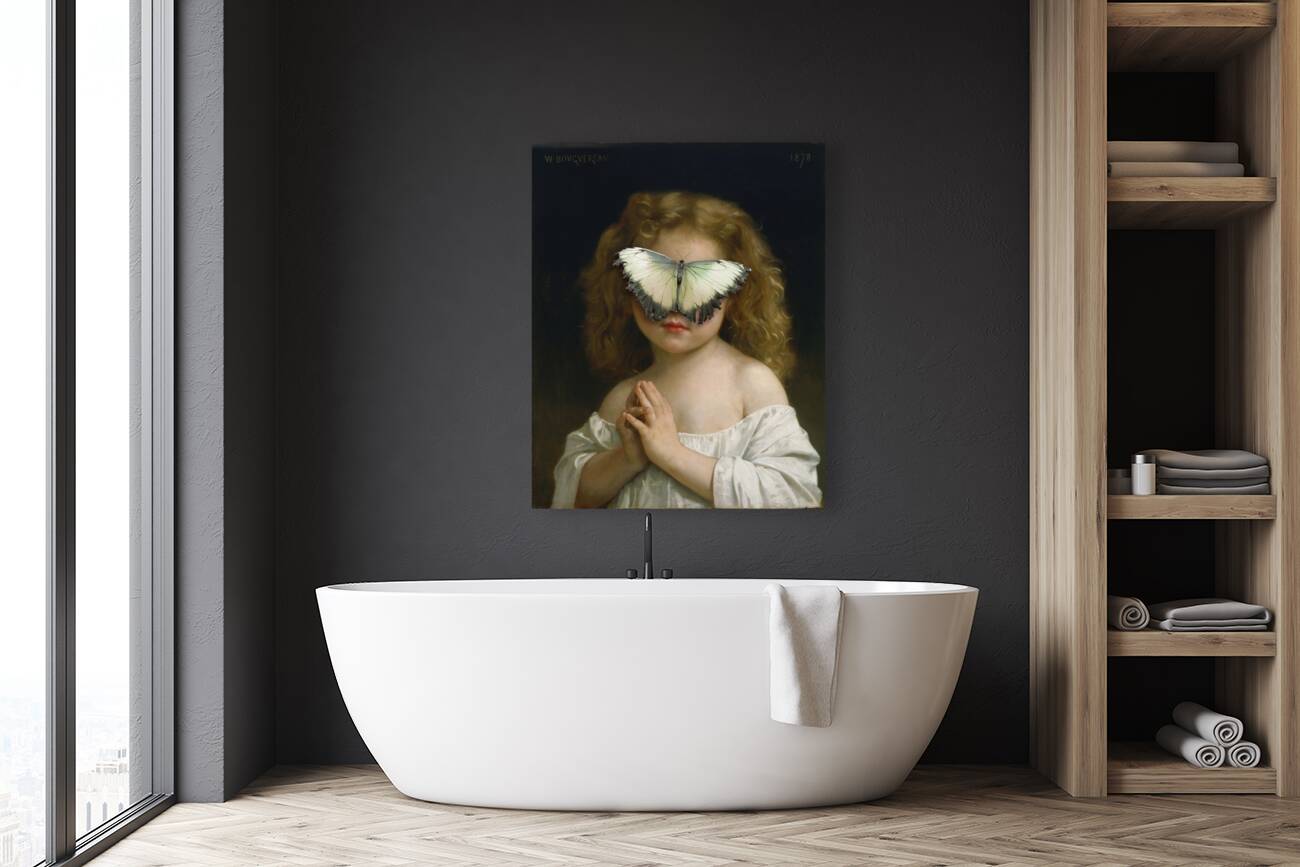 QAC 0062 – Madame Butterfly Bouguereau Girl Reproduction