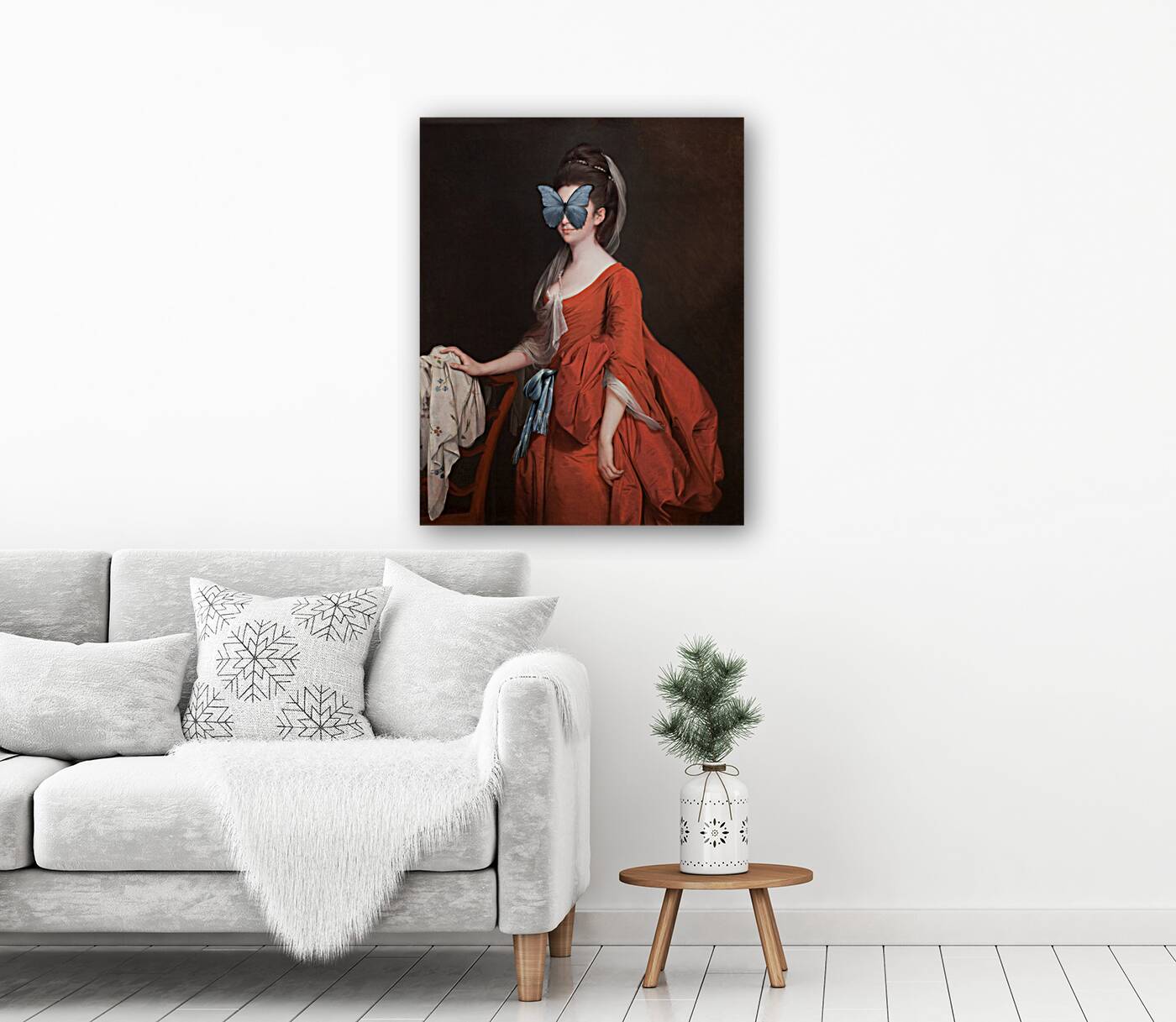 QAC 0018 – Madame Butterfly Red Dress Grey Reproduction