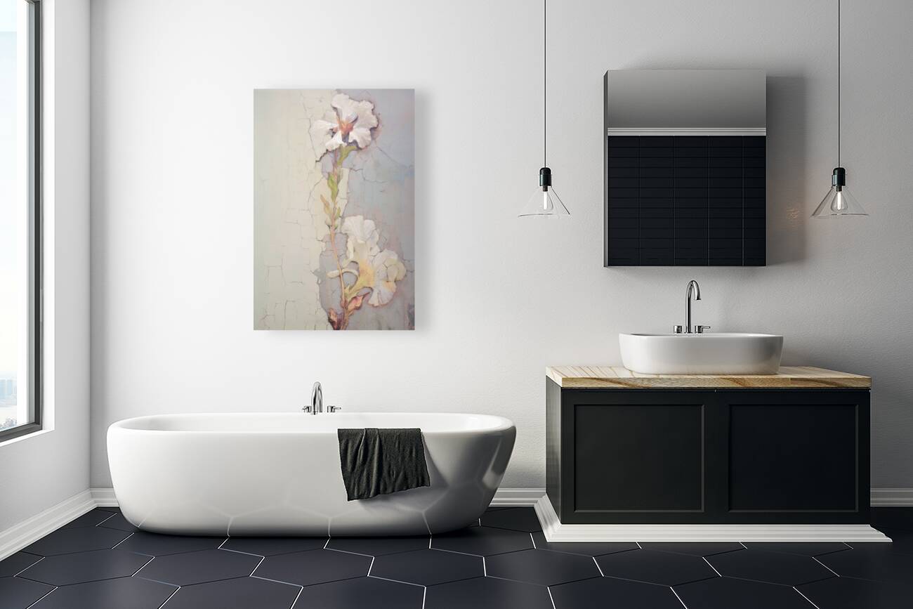 QFB 1064 – Delicate Wallflower Fresco Floral.jp Reproduction