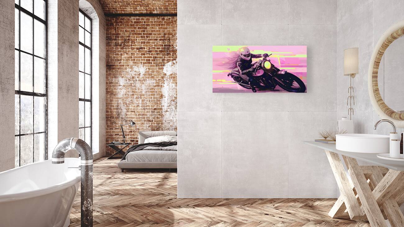 QPOP 006 – Chicks Love Bikes Pink Reproduction