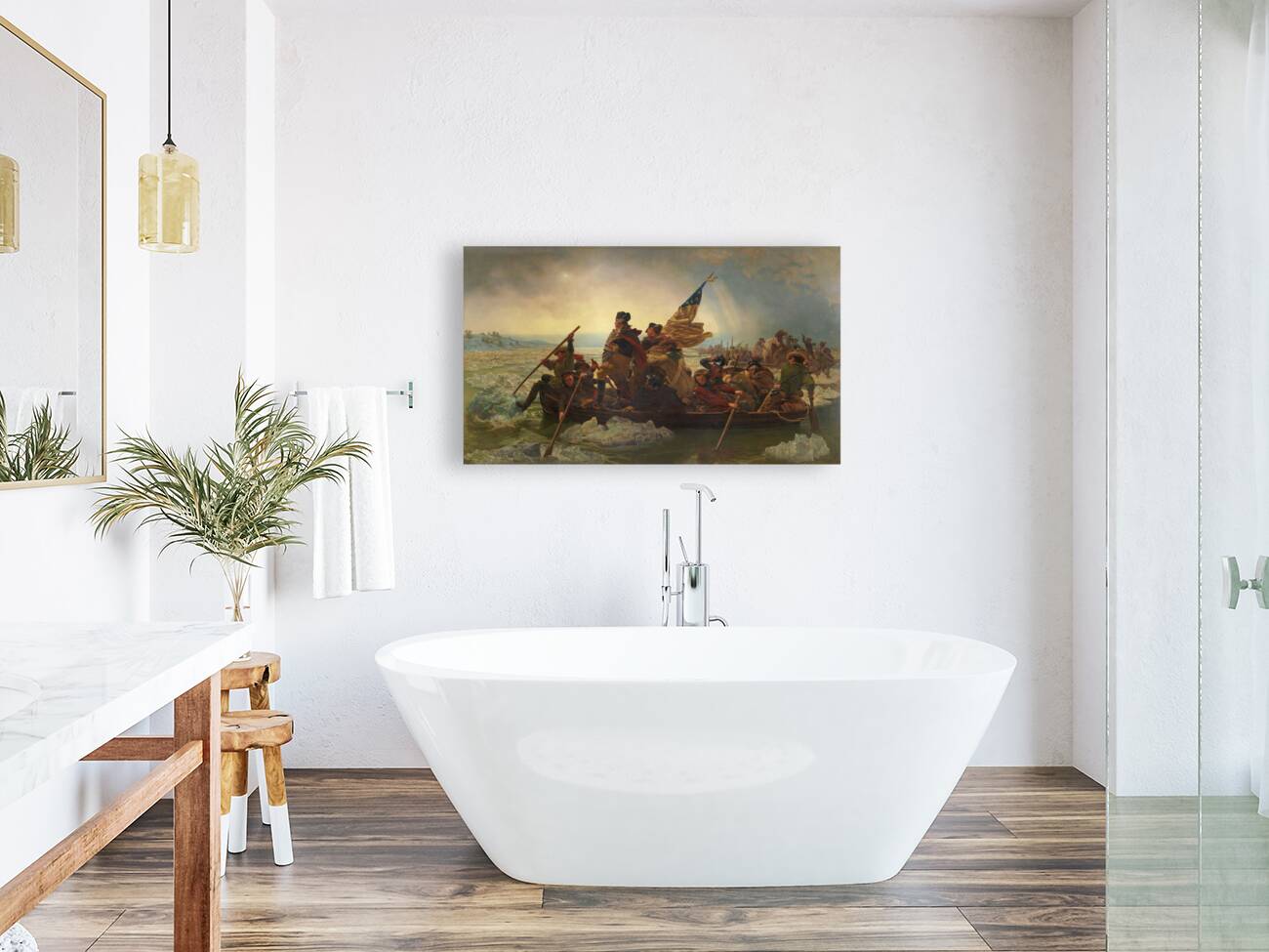 QCL 1072 – George Washington Crossing the Delew Reproduction