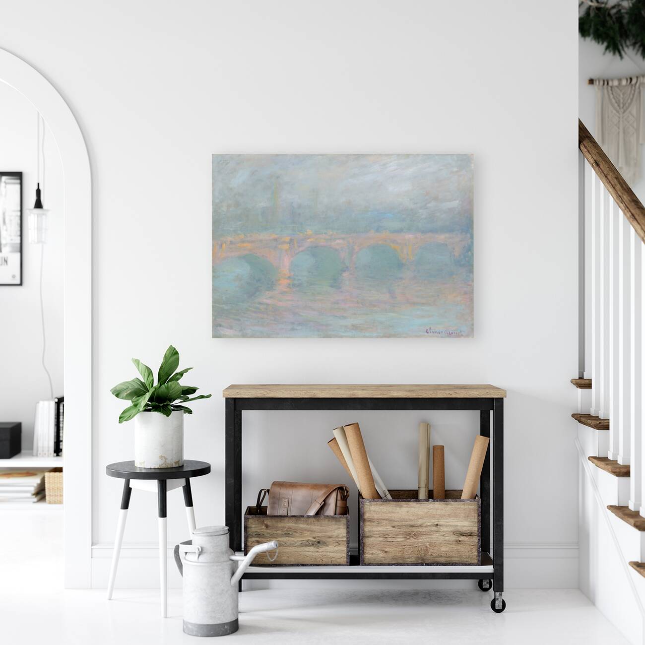 QCL 1140 – Waterloo Bridge London at Sunset by Reproduction