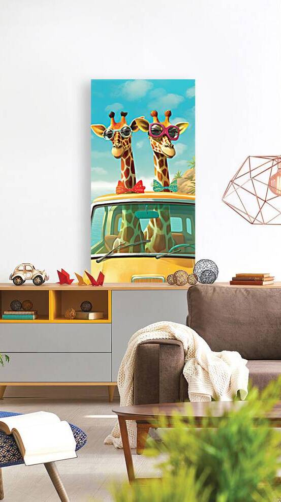 QAN 1002 – Two Giraffes on Holiday by Masterwork Reimagined