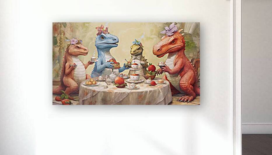 QAN 1003 – Dinosaur Tea Party by Masterwork Reimagined