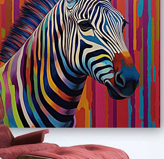 QAN 1005 – Technicolor Zebra by Masterwork Reimagined