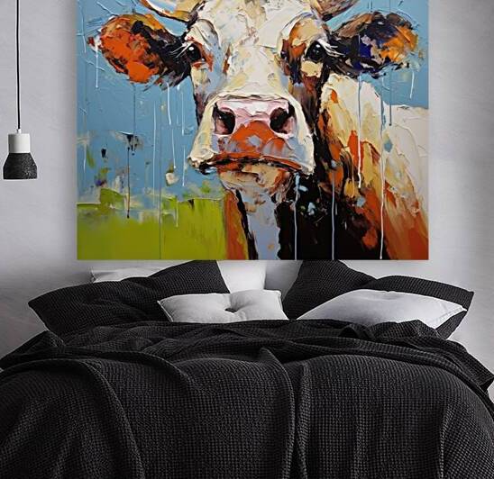 QAN 1070 – Impasto Farms Bulled And Colorful.jp by Masterwork Reimagined