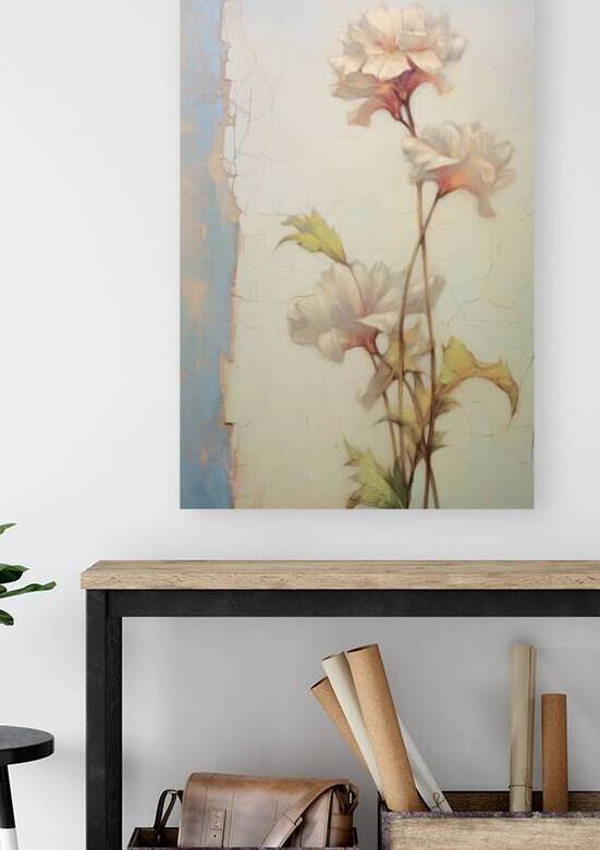 QFB 1063 – Delicate Wallflower Fresco Floral.jp by Masterwork Reimagined