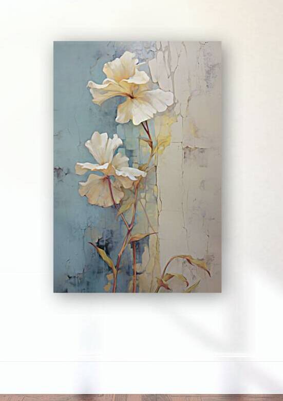 QFB 1052 – Delicate Wallflower Fresco Floral.jp by Masterwork Reimagined